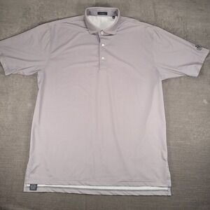 Turtleson Houndstooth Polo‎ Shirt Short Sleeve Golf Geometric Mens XL Logo